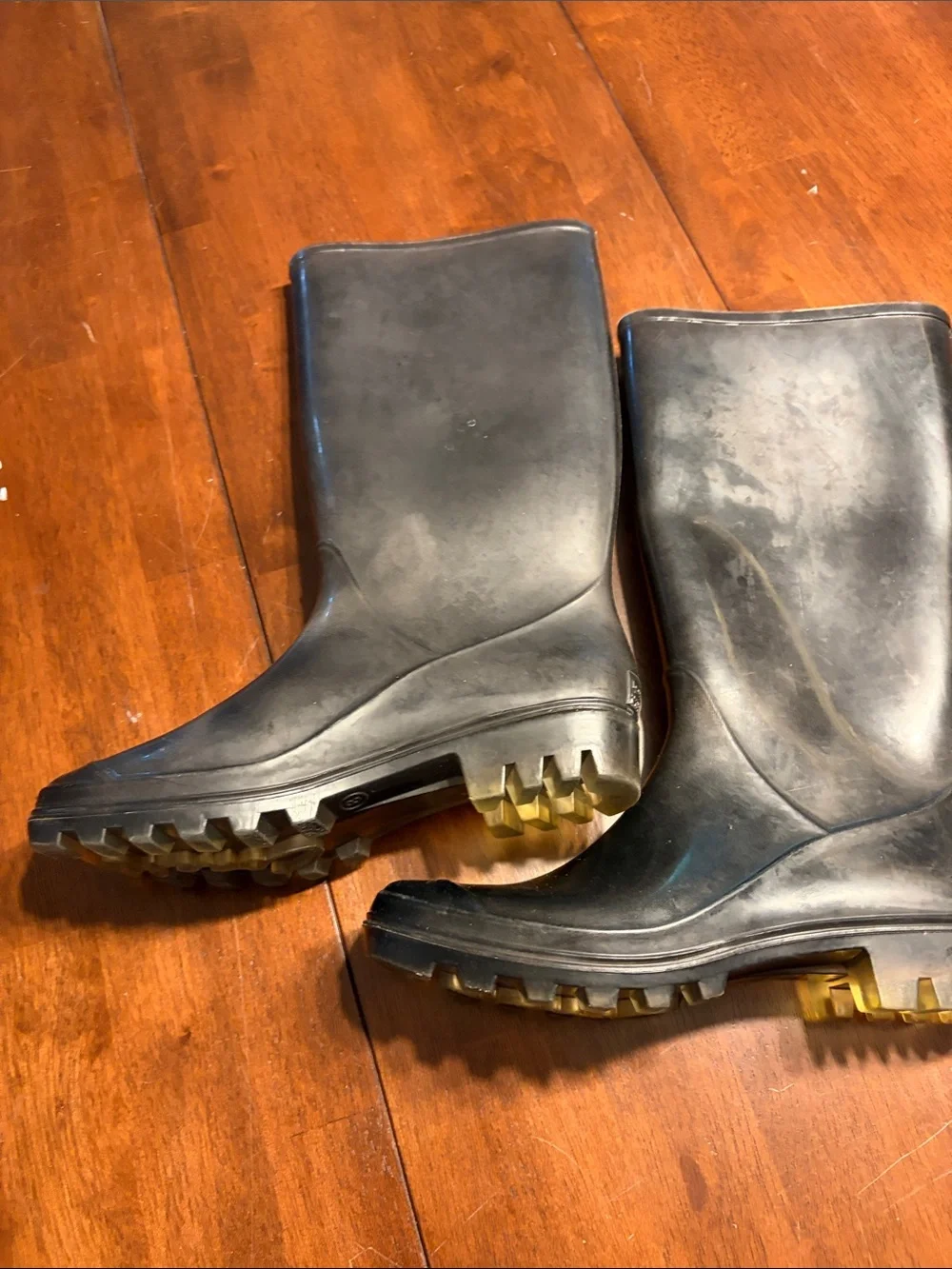 Coach Men's Black Rain & Snow Boots with Lug Soles